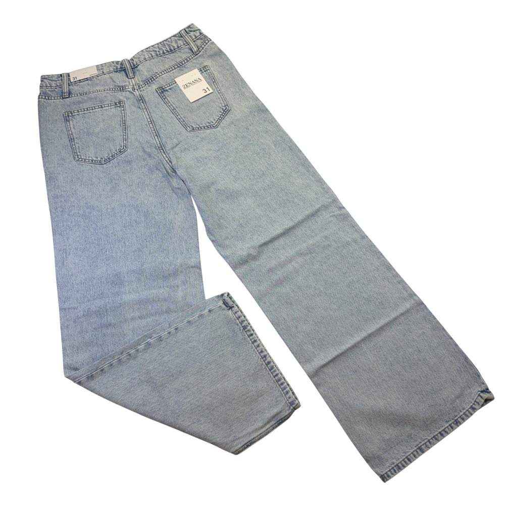 Zenana Women Light Wash High Rise Wide Leg Jeans Size 31 - 1251C5 - Picture 6 of 6